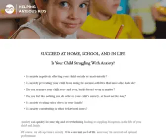 Helpinganxiouskids.com(Child Anxiety Treatment) Screenshot