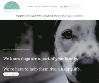 Helpingfido.com(Helping Fido gives dog owners everything they need to know about caring for their furry friends inc) Screenshot