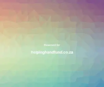 Helpinghandfund.co.za(Solidarity Helping Hand) Screenshot