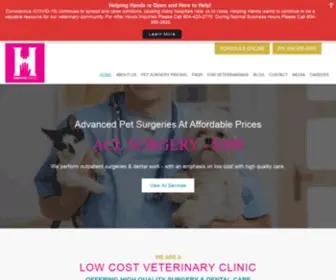 Helpinghandsvetva.com(Low Cost Vet Care From Helping Hands in Richmond) Screenshot