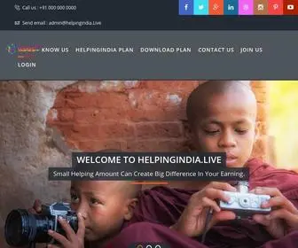 Helpingindia.live(Helpingindia live) Screenshot