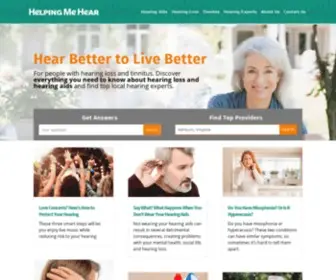 Helpingmehear.com(Hearing Loss & Hearing Aids Information) Screenshot