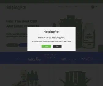 Helpingpot.com(Our online CBD store and head shop) Screenshot