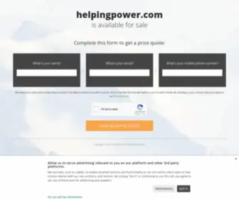 Helpingpower.com(Helping Power) Screenshot