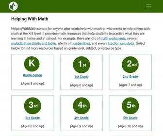 Helpingwithmath.com(Math Worksheets) Screenshot