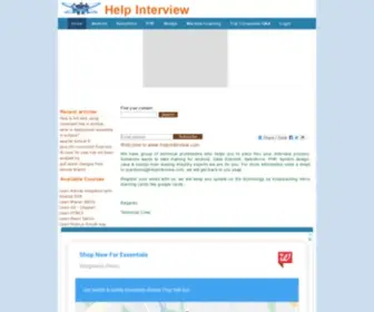 Helpinterview.com(Help Interview) Screenshot