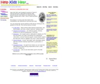 Helpkidshear.org(Help Kids Hear) Screenshot