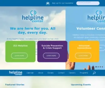 Helplinecenter.org(Survivor website suicide loss and grief services this journey that you are on) Screenshot