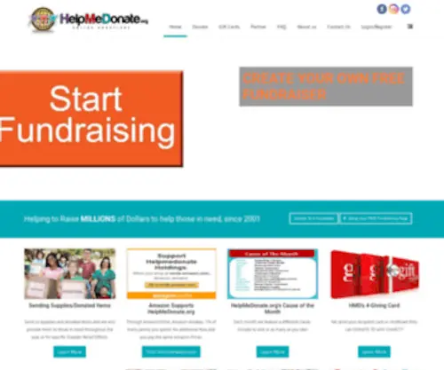 Helpmedonate.org(Donate to charity) Screenshot