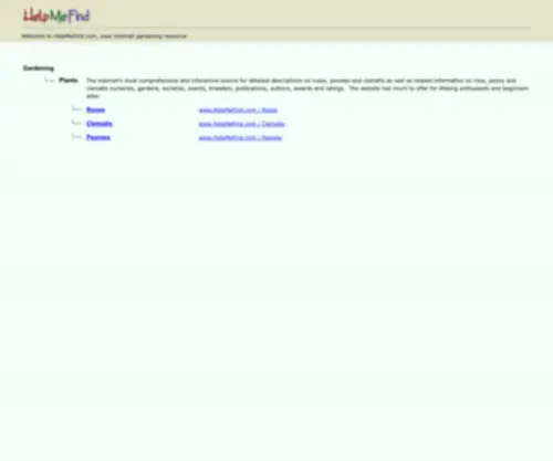 Helpmefind.com(Roses) Screenshot