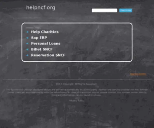 Helpncf.org(Help Net Charity) Screenshot