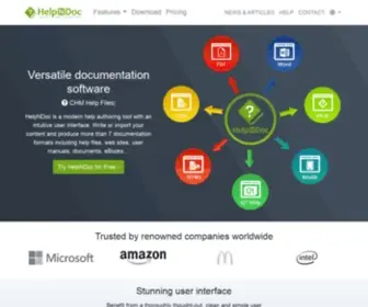 Helpndoc.com(HelpNDoc is one of the most popular and easy to use Help Authoring Tool (HAT)) Screenshot