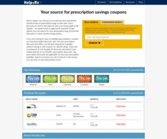 Helprx.info(Prescriptions Coupons and Rx Coupon Cards) Screenshot