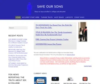 Helpsaveoursons.com(Save Our Sons) Screenshot