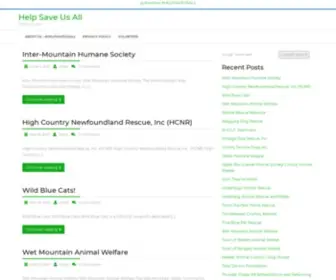 Helpsaveusall.com(Help Save Us All) Screenshot