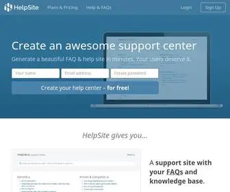 Helpsite.com(Make a Knowledge Base) Screenshot