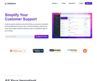 Helpspace.com(Simplify Your Customer Support) Screenshot