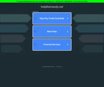 Helptheneedy.net(helptheneedy) Screenshot