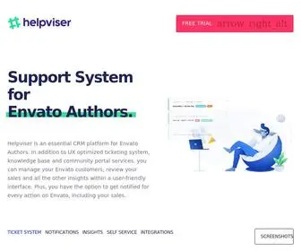 HelpViser.com(Support System for Envato Authors) Screenshot