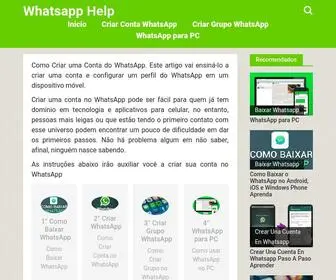 Helpwhatsap.com(Baixar WhatsApp Criar Conta e Grupo) Screenshot