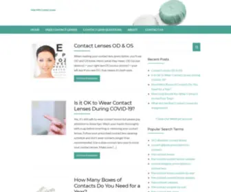 Helpwithcontactlenses.com(Help With Contact Lenses) Screenshot
