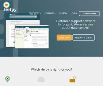 Helpy.io(Private cloud and open source customer support helpdesk software) Screenshot