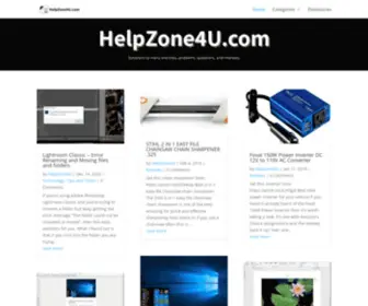 Helpzone4U.com(The Site Dedicated to Helping You Find a Solution) Screenshot