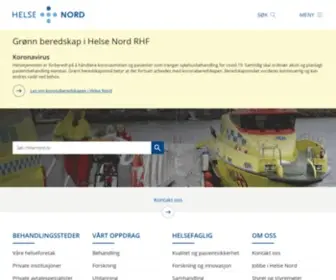 Helse-Nord.no(Helse Nord RHF) Screenshot