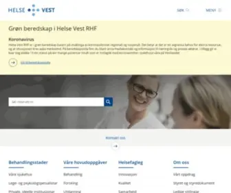 Helse-Vest.no(Helse Vest RHF) Screenshot