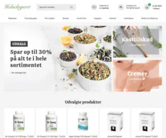 Helsehus.dk(Helselageret i Greve fører et bredt udvalg af helsekost og økologiske produkter herunder) Screenshot