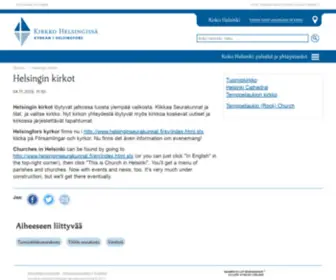 Helsinginkirkot.fi(Helsinginkirkot) Screenshot