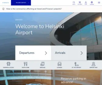 Helsinkiairport.fi(Helsinki Airport) Screenshot