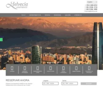 Helvecia.com(Apart Hotel Santiago de Chile) Screenshot