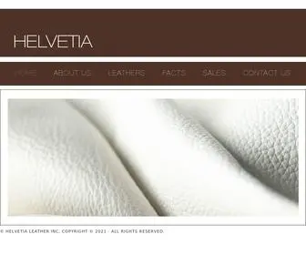 Helvetialeather.com(Leather Manufacturer) Screenshot