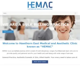 Hemac.com.au(Hawthorn East Medical and Aesthetic Clinic) Screenshot