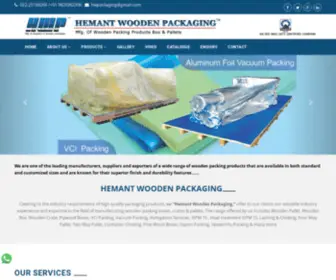 Hemantpackers.com(Wooden Packing Products) Screenshot