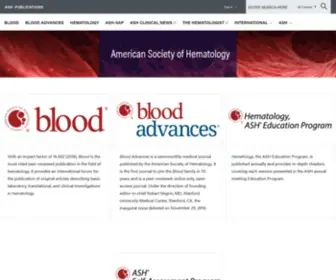 Hematologylibrary.org(American Society of Hematology) Screenshot