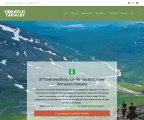 Hemavantarnaby.se(Startsida Vintertider i Hemavan Tärnaby) Screenshot