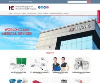 Hemcmedical.com(HEMC India) Screenshot