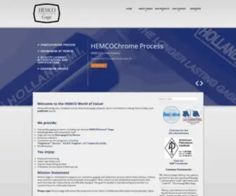 Hemcogages.com(Hemco Gage) Screenshot