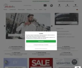 Hemdenbox.de(Hemden Online Shop mit großer Auswahl an Markenhemden für Business und Freizeit) Screenshot