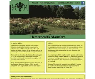 Hemerocallismontfort.com(Hémérocalle) Screenshot