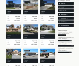 Hemet.com(Hemet Ca Real Estate) Screenshot