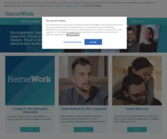 Hemework.com(Career Resources for the Hemophilia Community) Screenshot