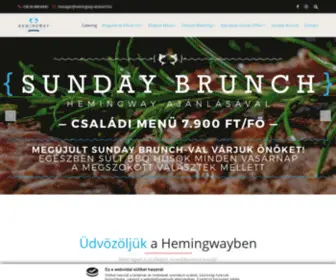 Hemingway-Etterem.hu(Hemingway étterem Budapest) Screenshot