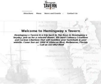 Hemingwaystavern.com(Hemingway's Tavern) Screenshot