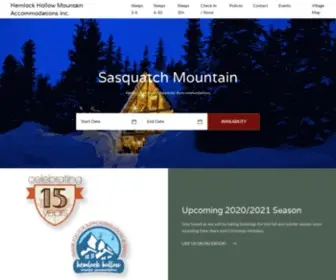 Hemlockhollow.ca(Hemlock Hollow Mountain Accommodations Inc) Screenshot