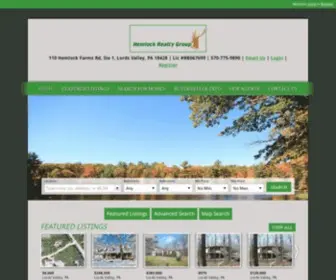 Hemlockrealtygroup.com(Hemlock Realty GroupHawley Homes for Sale) Screenshot