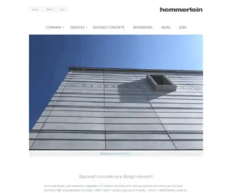 Hemmerlein-Sichtbeton.de(Sichtbeton, Architekturbeton, Betonfertigteile) Screenshot