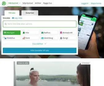 Hemnet.se(Sveriges största bostadsplattform) Screenshot
